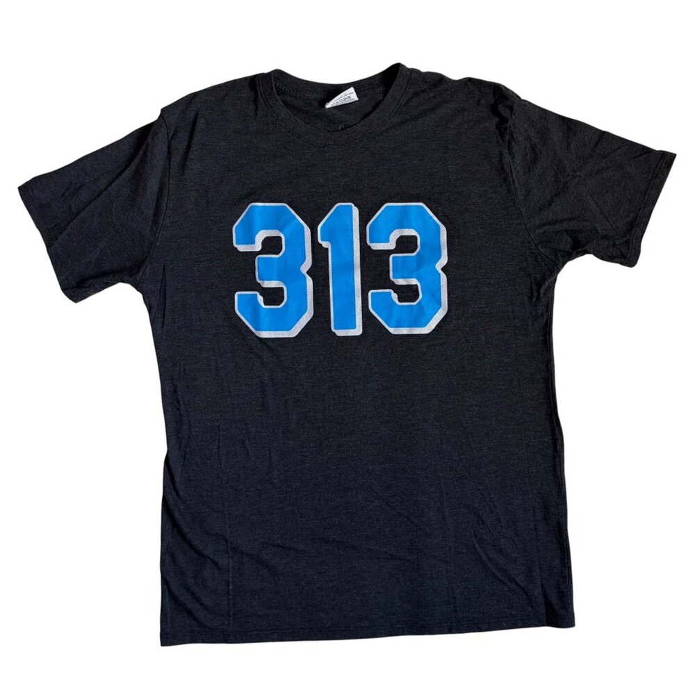 Where I'm From "313" Detroit, Michigan T-Shirt - Size Large